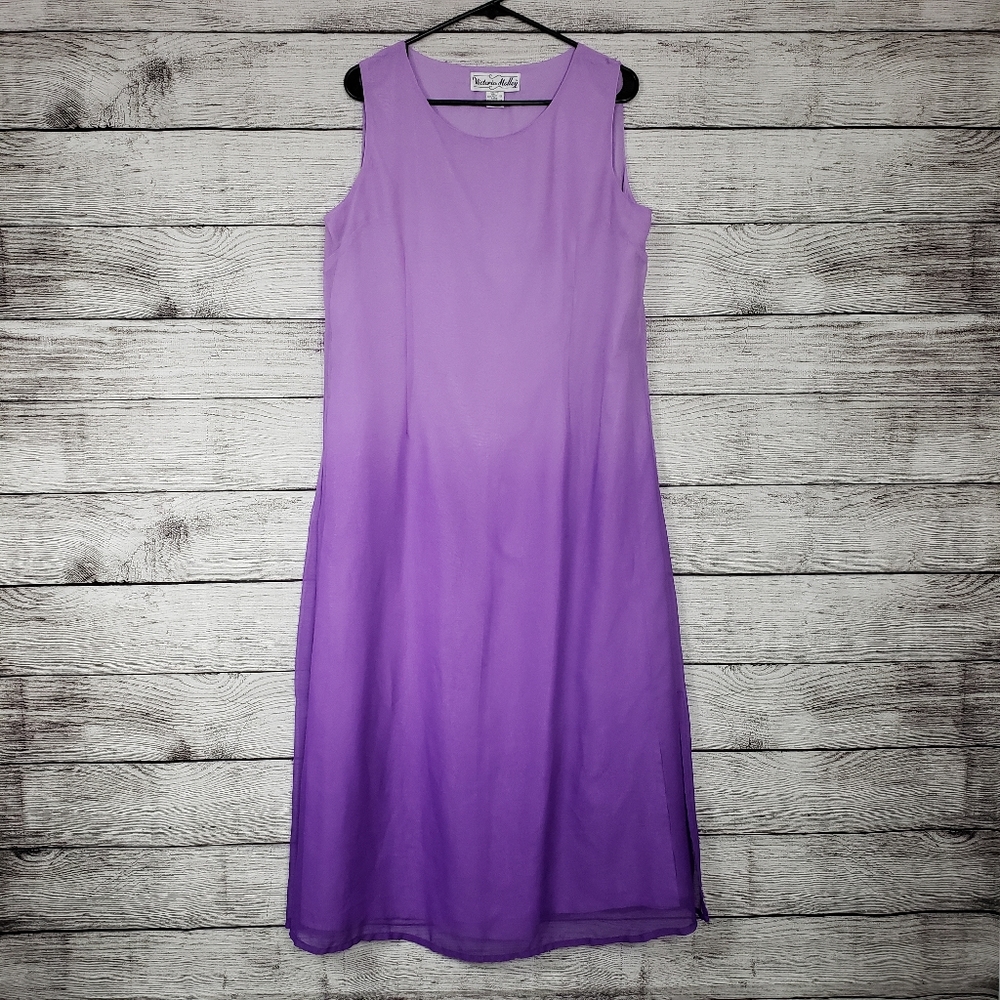 Vintage Purple Ombre Dress